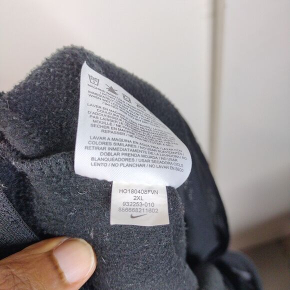 Nike Therma-FIT Open Hem Training Sweat Pants Joggers Size XXL Black 932253 010 - Picture 7 of 8